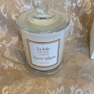 Jasmine Blossom Scented Candle - White
